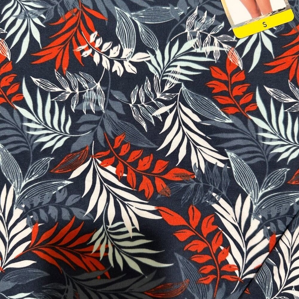 Hang Ten Women‎ Size S Navy Print Long Sleeve Top Sun Tee UPF 50+ Protection NWT - Picture 7 of 10